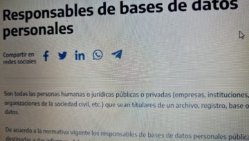 PROTECCION DE DATOS PERSONALES Y PRIVACIDAD EN ARGENTINA